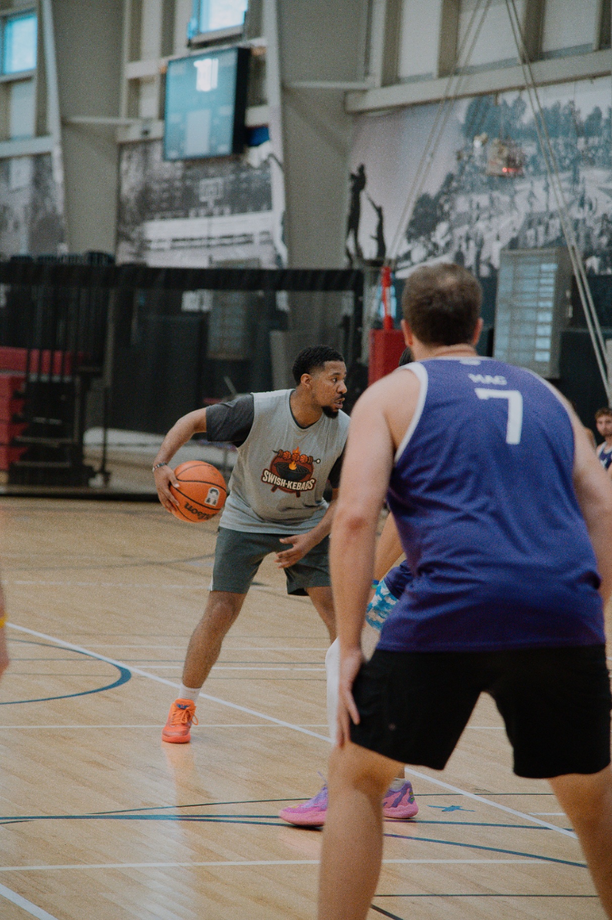 Swish Kebabs guard sizing up his matchup