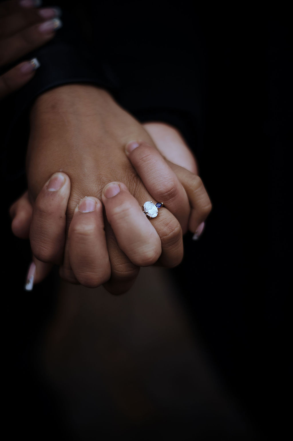Engagement ring detail