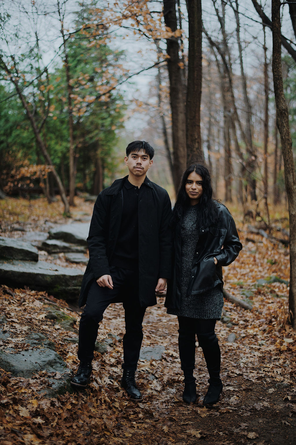 Walking the wooded path together